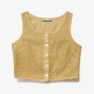 Everlane Eyelet Tank in Golden Hour